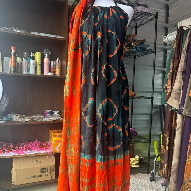Dera Abaya Muslim Dress Somali Dress Baati Backless Floral Print for Women