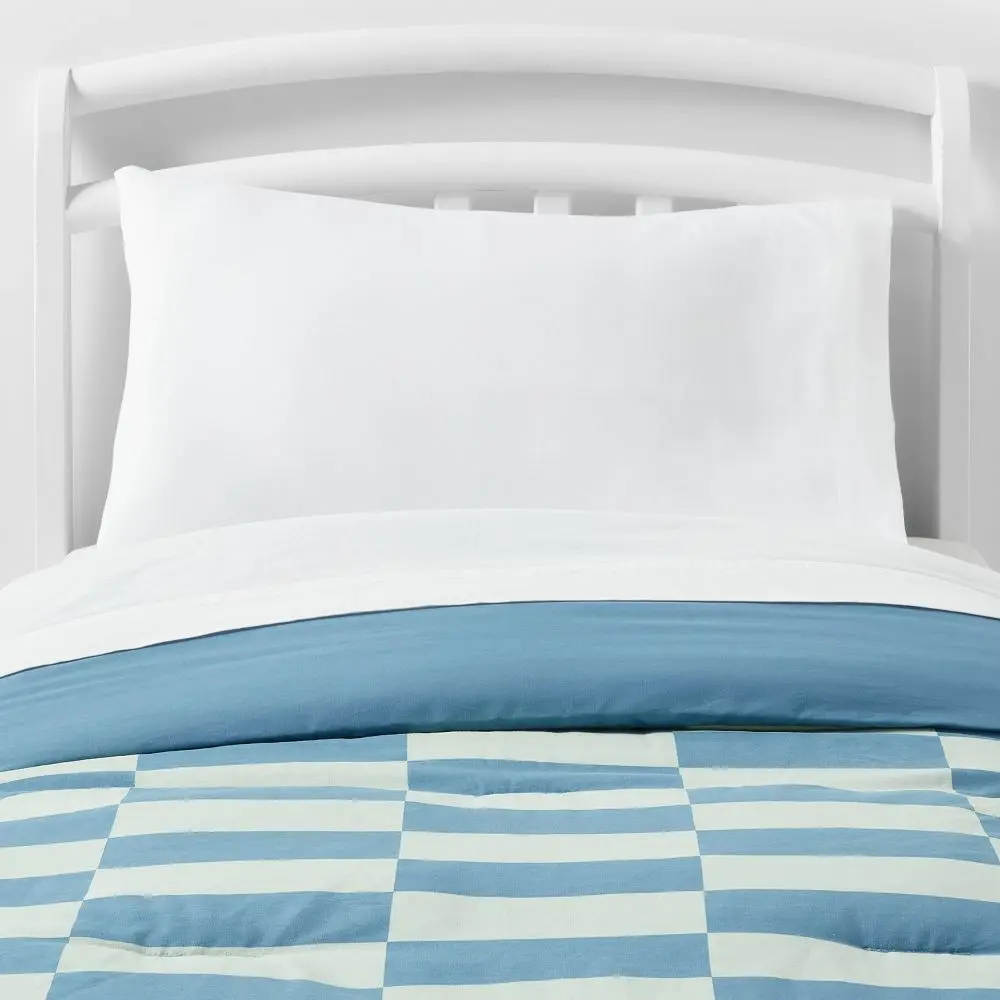 Pillowfort Toddler Kids' Comforter Cotton Shell Year-Round Use Checker Pillowfort Toddler Kids' Comforter Cotton Shell Year-Round Use Checker