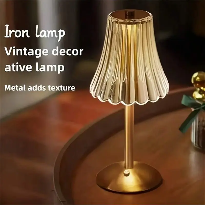 Cordless Table Lamp, Rechargeable Bathroom Lamp, 3 Color Temps Dimmable Touch Mood Light, Spa-Like Shower Light for Bedroom Inside Shower Bathtub Patio Bathroom Decor Relaxing Cozy Experience Dimmable Crystal LED Gold Touch Table Lamp