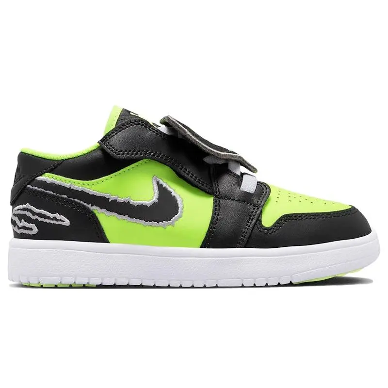 Jordan 1 Low Alt SE Black Cat Volt (PS) (kids) by StockX