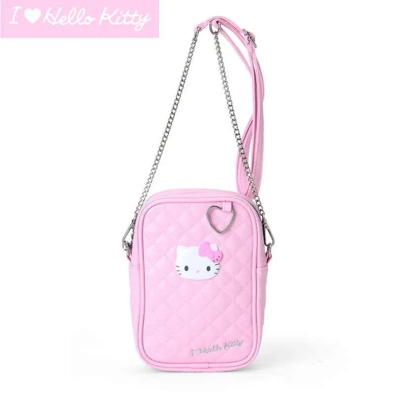 Hello Kitty Pink Quilted Mini Crossbody (I Love Hello Kitty Series) Hello Kitty Pink Quilted Mini Crossbody (I Love Hello Kitty Series)