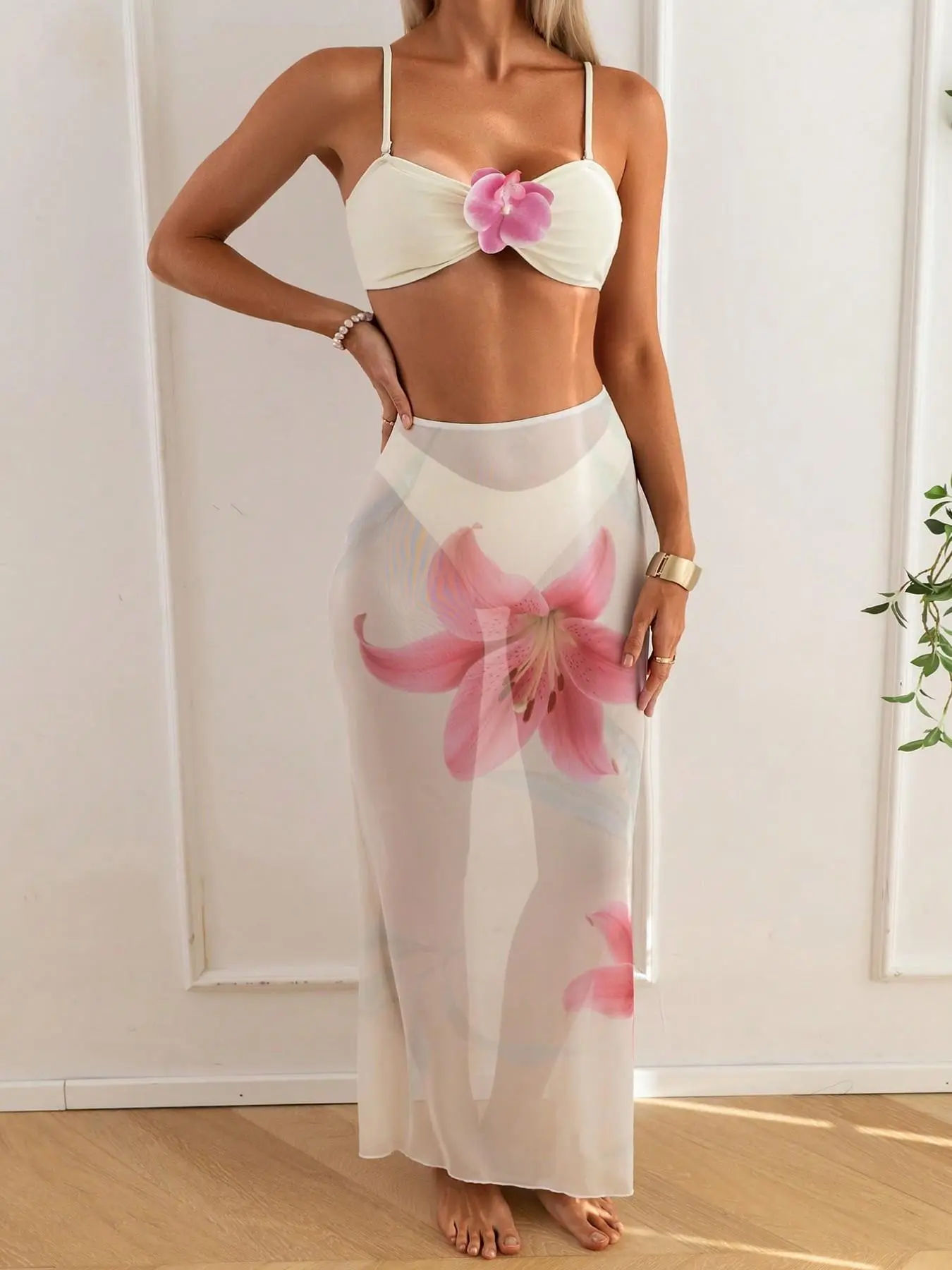 Women's Fashion 3-Piece Swimsuit Set