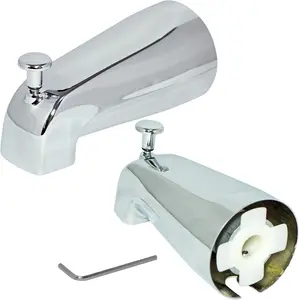 Bathtub and Shower Spout with Front Diverter for 1/2 inch Copper Pipe Faucet Easy Installation & Versatile Use