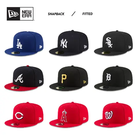 NEW ERA 59FIFTY MLB Baseball Hat National Teams Fitted Snapback Los Angeles Dodgers New York Yankees Boston Red Sox Hats Cap Caps Hat