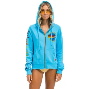 AVIATOR NATION HAMPTONS HOODIE - NEON BLUE