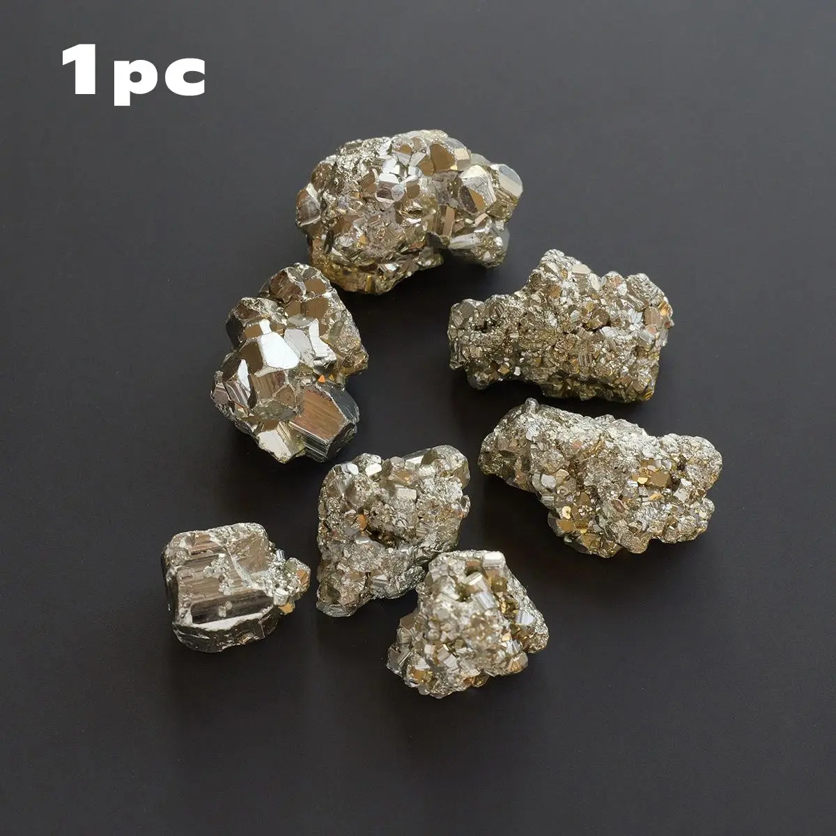 Natural Chalcopyrite Crystal Raw Gemstone, 1 Set DIY Jewelry Decoration, Reiki Healing Degaussing Mineral Specimen, Home Decor, Natural Crystals
