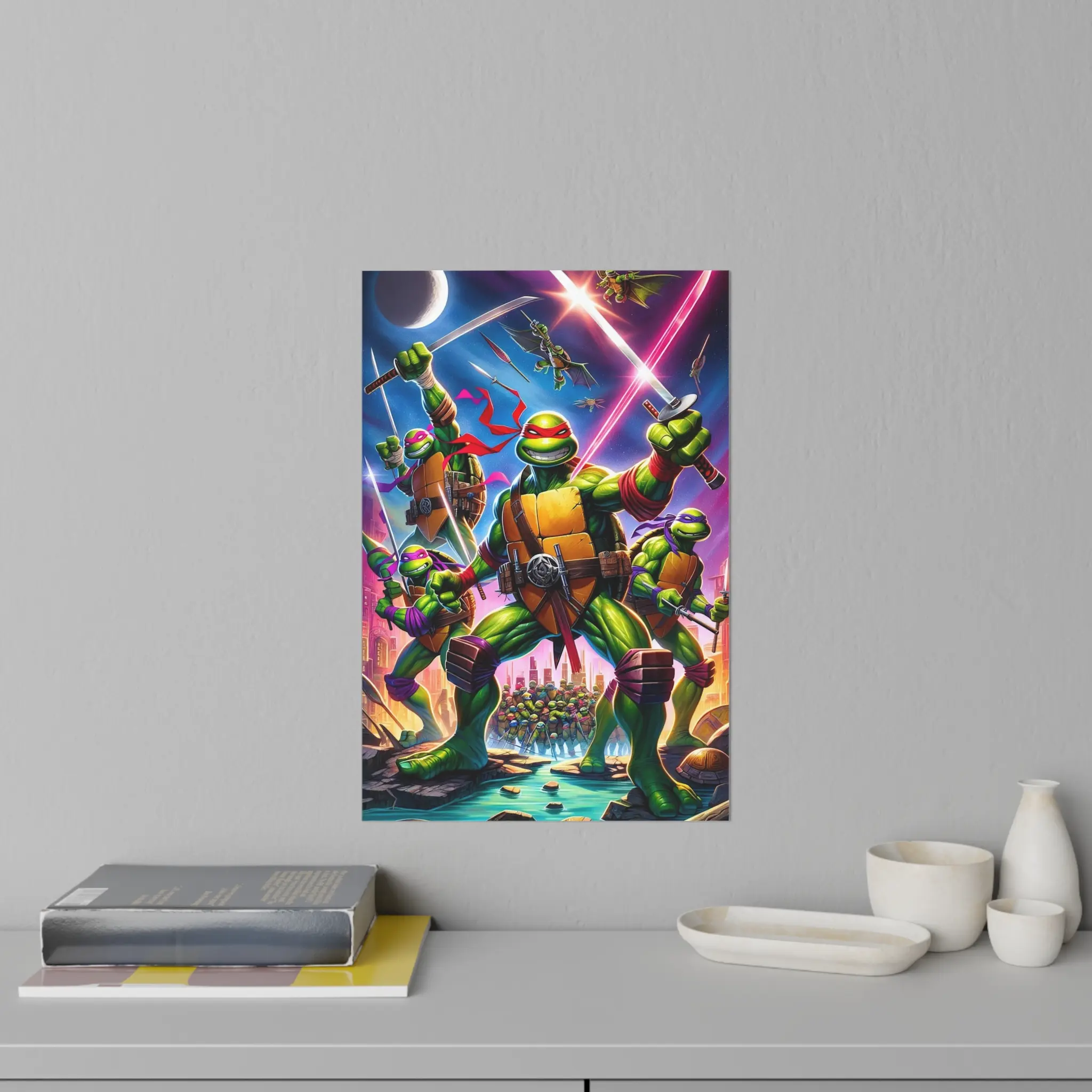 Ninja Turtles Wall Decals, Kids Bedroom Decor, Decorations, Gift, Holiday, Teenage Mutant Ninja Turtles Wall Stickers