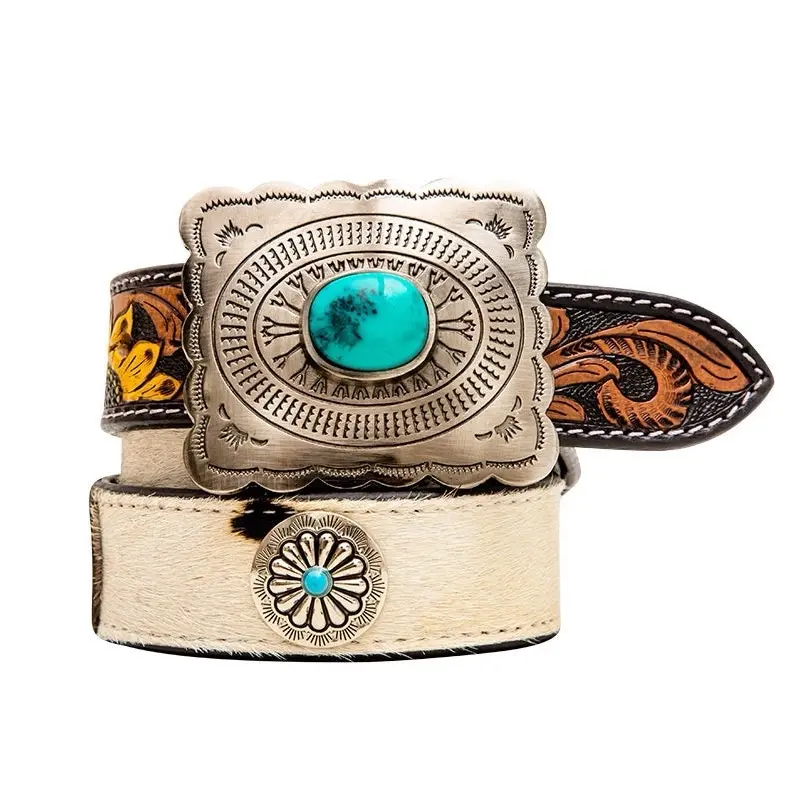 Klepto Hand-Tooled Concho Women’s Belt Klepto Hand-Tooled Concho Women’s Belt