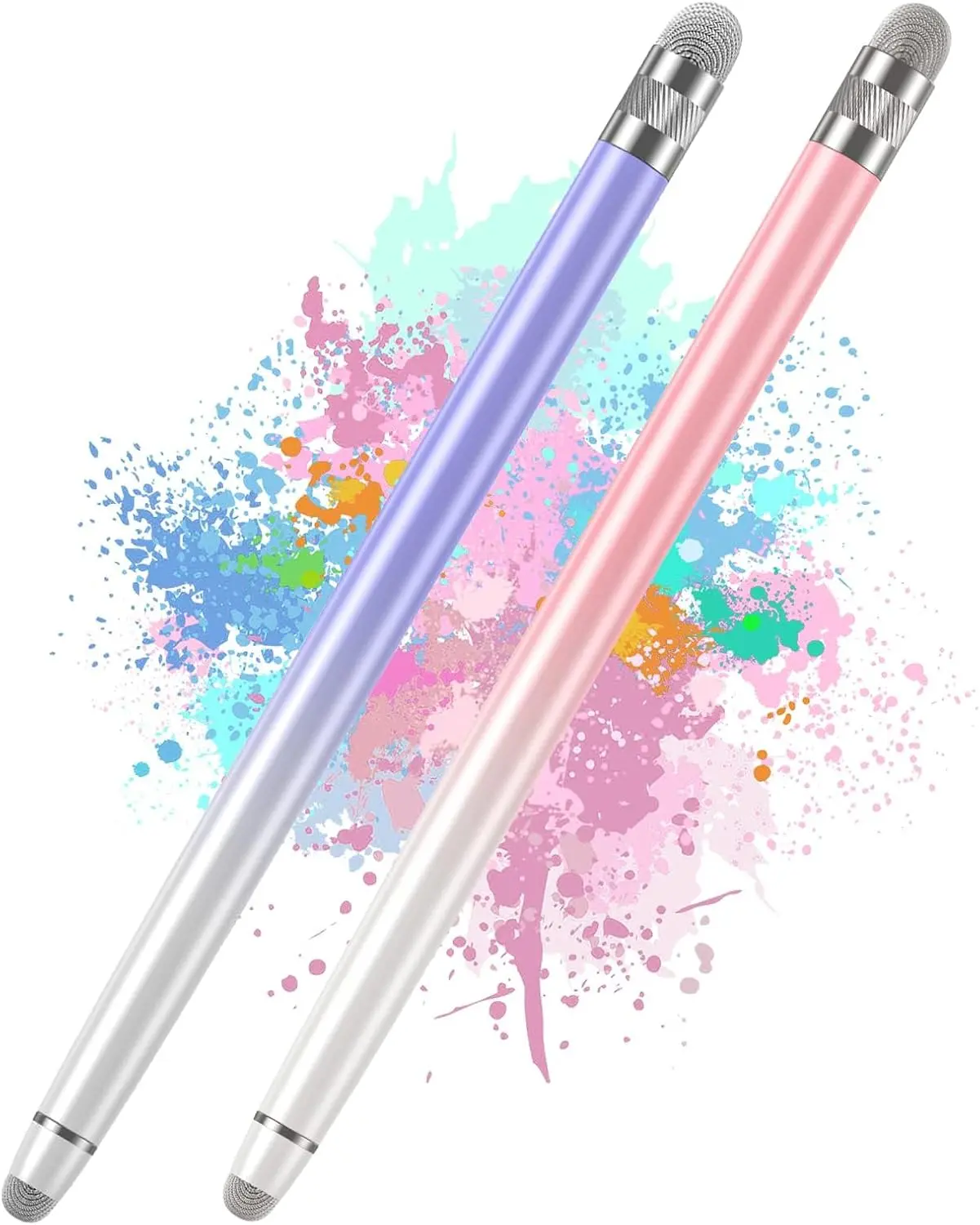 PCS Pen for Touchscreen,High Sensitivity & Precision | Metal Barrel,Fiber Tip,No Charging,Compatible with iPhone iPad Android Microsoft Surface Nintendo Switch Touch Screen