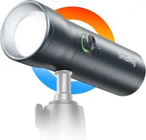 RGB LED Photography Flashlight, 7500mAh Aluminum Alloy Patterned Ambient Light, 4 Color Fill Light with 20 Patterned Filters, Perfect for Photo, Content Creation Accessories RF10C 4634