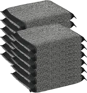 Steel  Scrub Sponges Kitchen,  Dish Scrubber Sponge, for Pots, Pans, Gentle and Scratch Free - 12 Pack Black