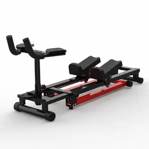 3-in-1 Indoor Glide Stepper, Foldable Sliding Exercise Trainer with Handlebars, Padded Supports, Smooth Rolling Track and Compact Frame, 300 lb Capacity for Home Workouts