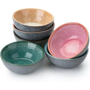 BTT- Cermic Dipping Bowls, 3.5 oz, 3.5 Inches, Soy Suce Dish Cermic, Smll Serving Bowls for Side Dishes, Condiment, Suces & Nuts, Chip-Resistnt Dishwsher & Microwve Sfe