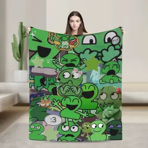 Funny Blanket BFDI Battle for Dream Island Print Blanket For Men Women Warm Cozy Fluffy  Throw Blankets for Couch 50x60 Inches Multiple Sizes Christmas Present