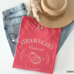 Comfort Colors Strawberry Festival Cottagecore Shirt, Strawberry Vintage TShirt, Strawberry Shirt, Summer Fruit Strawberry Tee,