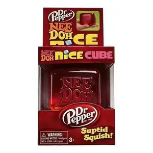 Needoh 2026 Latest Nice Cube Water Drop Fidget Toy, Dr Pepper Red Trendy Appearance, Ultra Soft Squishy Squeeze Ball, Effective Anxiety & Stress Relief for Daily Use