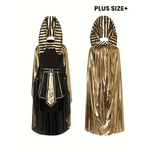 Deluxe Egyptian Pharaoh Costume Cloak Set – Ancient Egypt King Outfit for Men | Stage Performance, Cosplay, Halloween, Carnival & Themed Parties