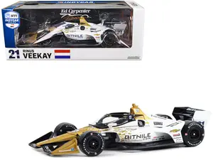 Dallara IndyCar #21 Rinus VeeKay "Bitnile" Ed Carpenter Racing "NTT IndyCar Series" (2023) 1/18 Diecast Model Car by Greenlight