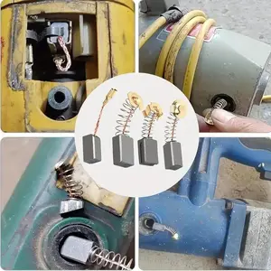 Home Electrical Tool Carbon Brush Set 60 Pieces Replace 15 Different Sizes for Repairing Electric Tool Parts