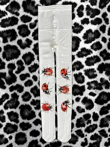 2000s fashion leggings, spring and autumn Harajuku style accessories, cute casual long socks, Show Socks, Gothic insect prints, stretchy and beautiful women's socks