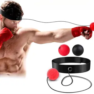 Head-Mounted Boxing Reflex Ball Trainer – Adjustable Reaction Speed Ball for Hand-Eye Coordination, Focus
