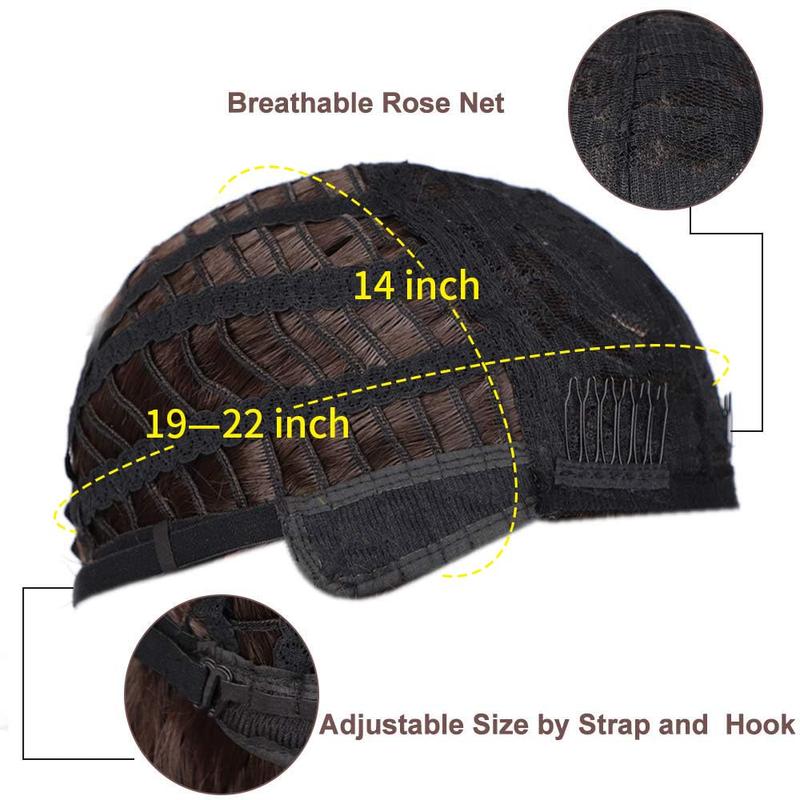 【Flash Sale】Bob Curly Wig Synthetic Short Black Wig with Bangs Natural Looking Heat Resistant Fiber Hair for Women