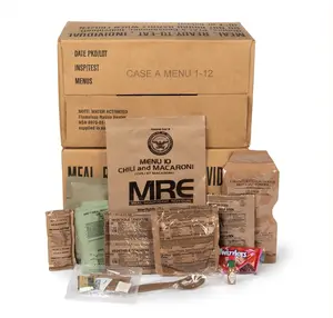 2026 Inspection MRE, U.S. MRE Meals, Emergency Supplies, Emergency Food Supply, Survival Food, Freeze Dried Food w/Flameless Heater, Ready Meals (Variety Pack of 12) – (A & B Case Fresh Stock) MREs have 20 Year Shelf Life From Inspection Date