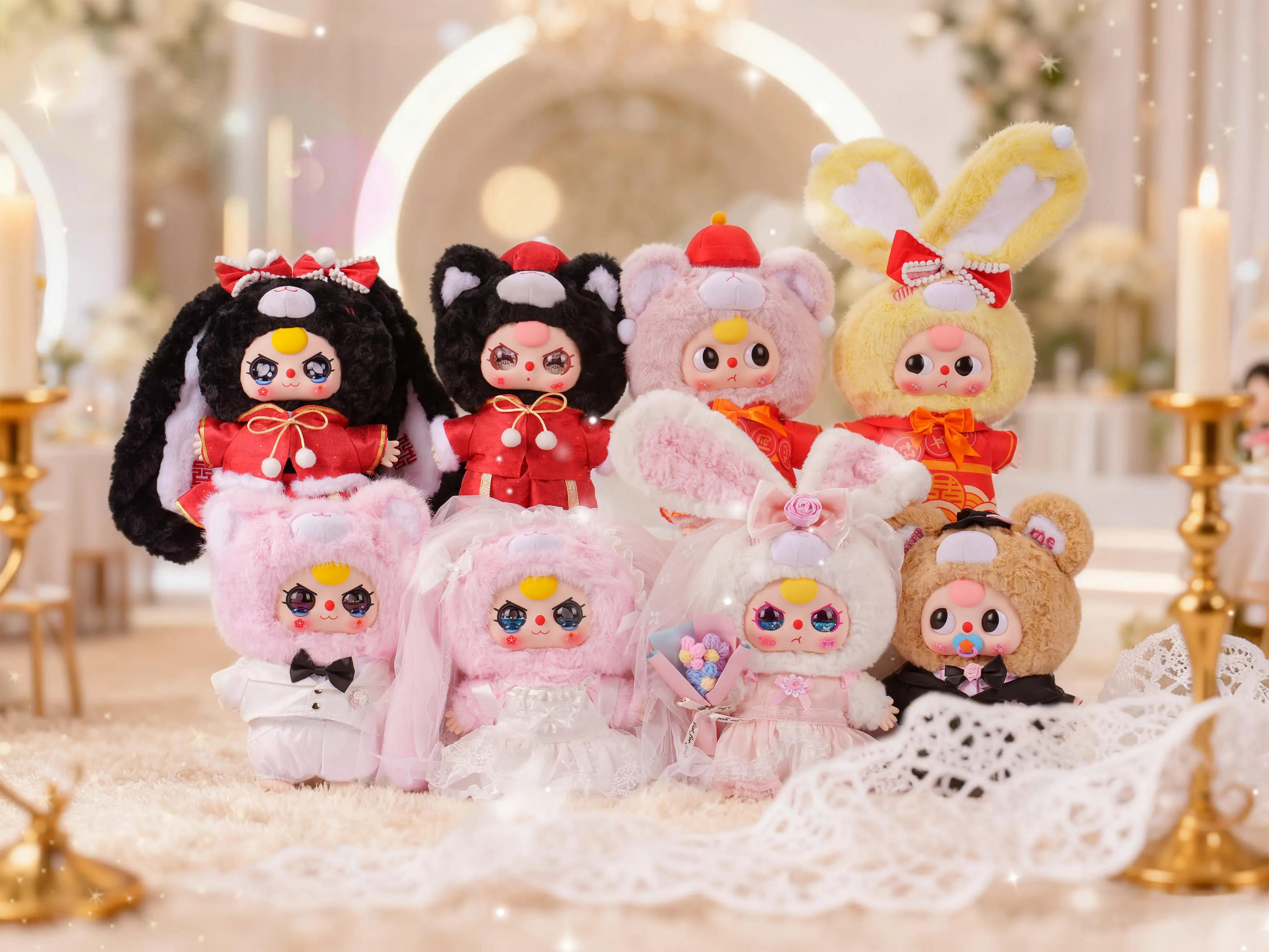 Bitetoy x babythree14016) Baby Three Romantic Wedding Series Plush