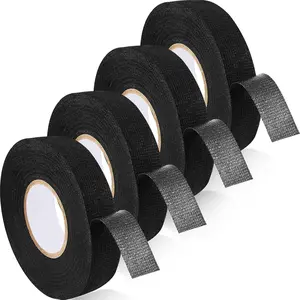 4 count Cloth  Handlebar Tape 10 ft Roll  Bar Grip Tape, 0.75 Inches Wide Pull Up Bar Tape Black Cloth Tape