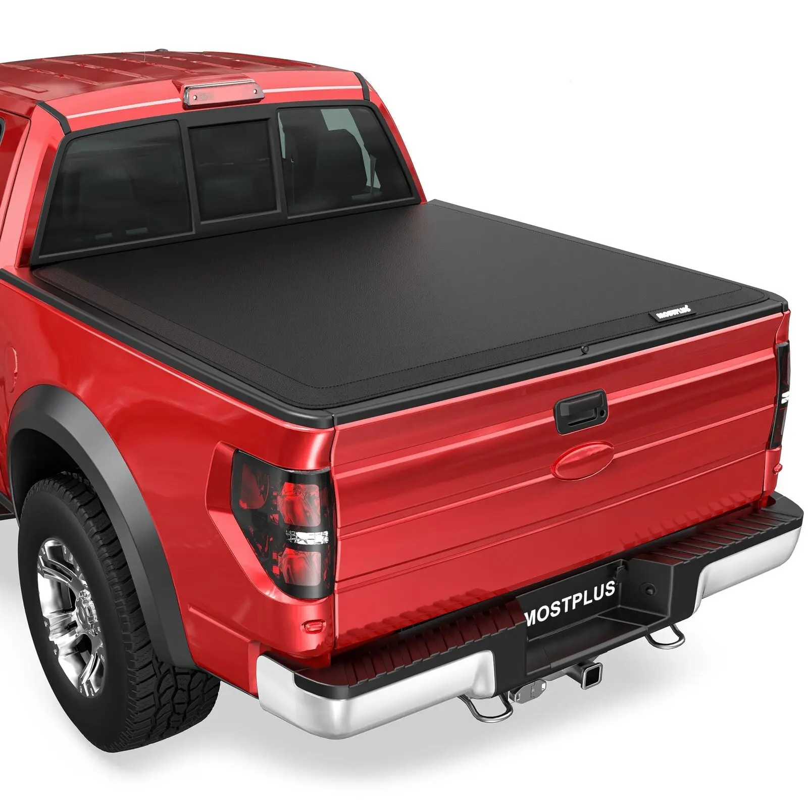 For 2004-2026 Ford F150 Styleside Soft Roll Up Tonneau Cover w/ LED Lamp Truck Bed