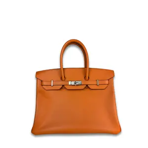 Pre-owned HERMÈS Epsom Leather Top Handle Bags Epsom Birkin 35 Capucine