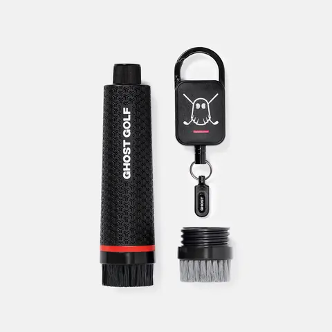 Ghost Golf Magnetic Club & Shoe Brush - Golf Cart Tools and Gadgets, Club Cleaning Accessory for Golfers