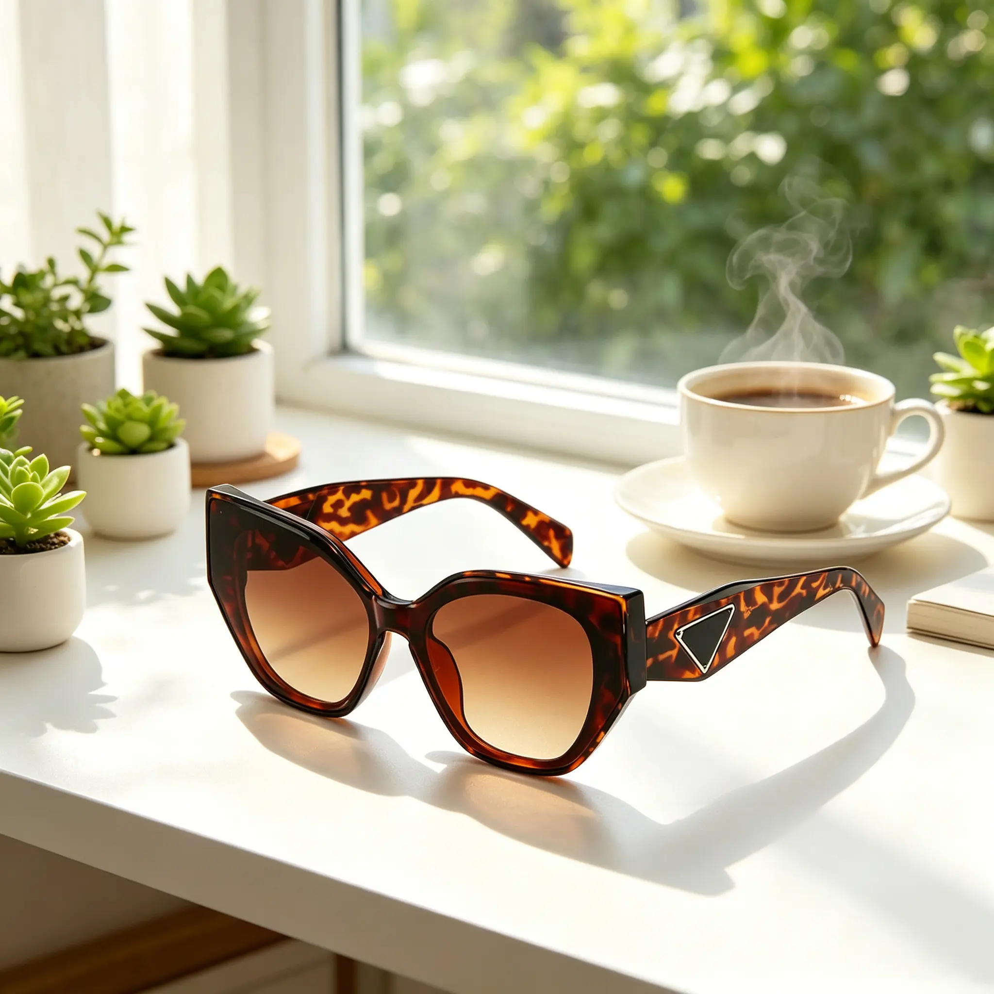 Retro Thick Square Sunglasses for Men & Women, Gradient Lens UV400 Eyewear for Cycling, Beach, Travel and Daily Presents