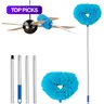 Ceiling Fan Cleaner Duster with Extension Pole, 1 Set Removable and Washable Microfiber Dust Removal Brush, Dusters for Cleaning, Cleaning Supplies, Home Care Supplies #GLOBAL PICKS
