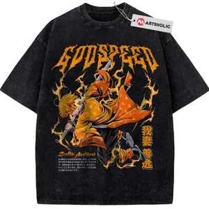 Zenitsu Agatsuma Shirt, Demon Slayer Shirt, Anime Shirt, Vintage Tee