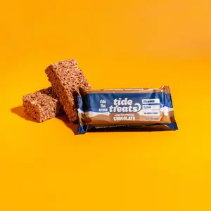 TideTreats Chocolate 25g Protein, 7g Fiber, Sweet Crunchy Texture, Perfect Pre/Post-Workout Snack Rice Dessert Crispy