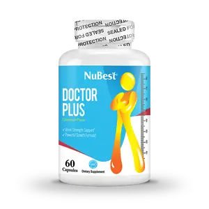 NuBest Doctor Plus - Bone Strength Support with Calcium, Collagen, Magnesium & Vitamin D3 for Healthy Brain Function - for Children & Teens, 60 Capsules