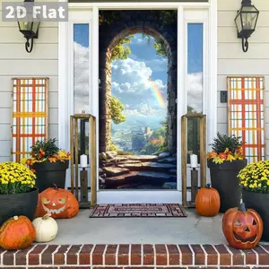 Door Sticker, Removable Self Adhesive Door Decal, Decorative Sticker for Home Living Room Bedroom, Ornaments