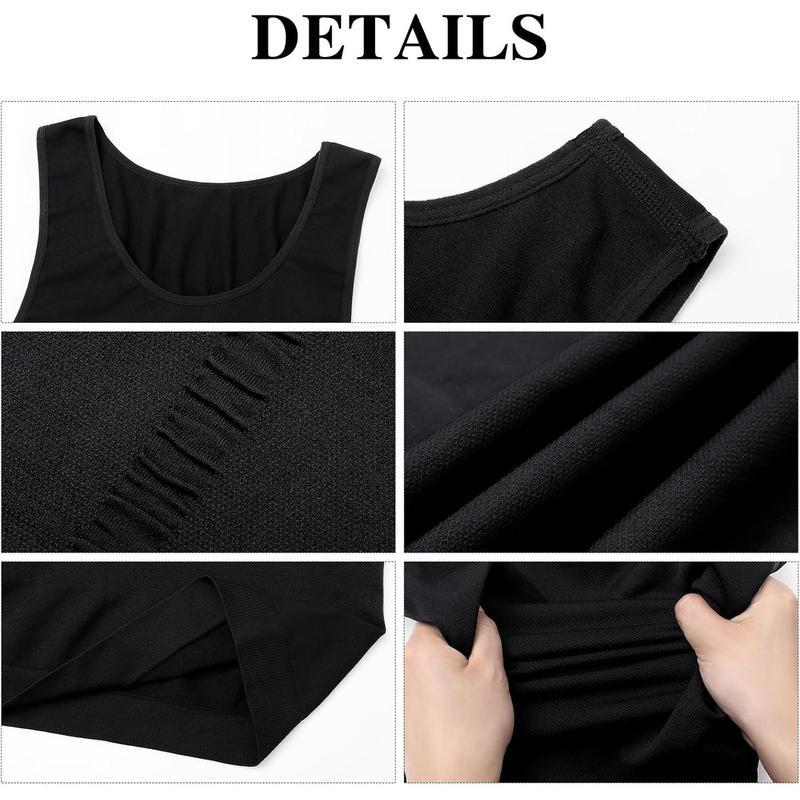 Shaperluv Tank for Men Compression Shirt Slimming Body Shaper Vest Tops Workout Abs Abdomen Undershirts body shaper compression Fitness Sport OutfitsGift