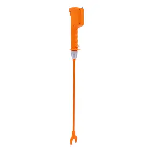 12W 110-240V US Plug Cattle Prod Stick 5000mAh 3-4h Orange Waterproof for Farm Cow Pig Sheep Herding Ergonomic Grip