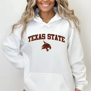 Texas State University Hoodies – Vintage Bobcats Hoodie for Men & Women, Gift for Students