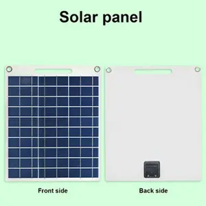 60W Single USB Port Solar Charger Panel - Lightweight And Portable, It Can Provide Emergency Charging for Devices Such As Smartphones, Tablets, And Fans, And Is Easy to Store. Made Of High-quality Materials