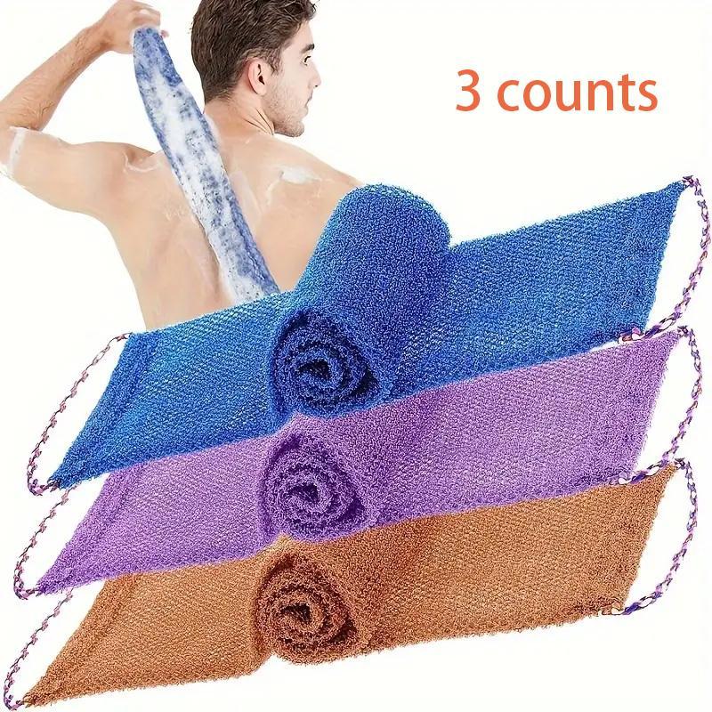 African Exfoliating Mesh Sponge, 3 Counts/set Body Scrubber for Smooth ...