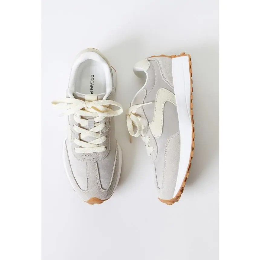 JUST FAB Women Retro Running Sneakers Casual Sneakers Everyday Streetwear Footwear Adjustable Lace‑Up Trainers,summerwins