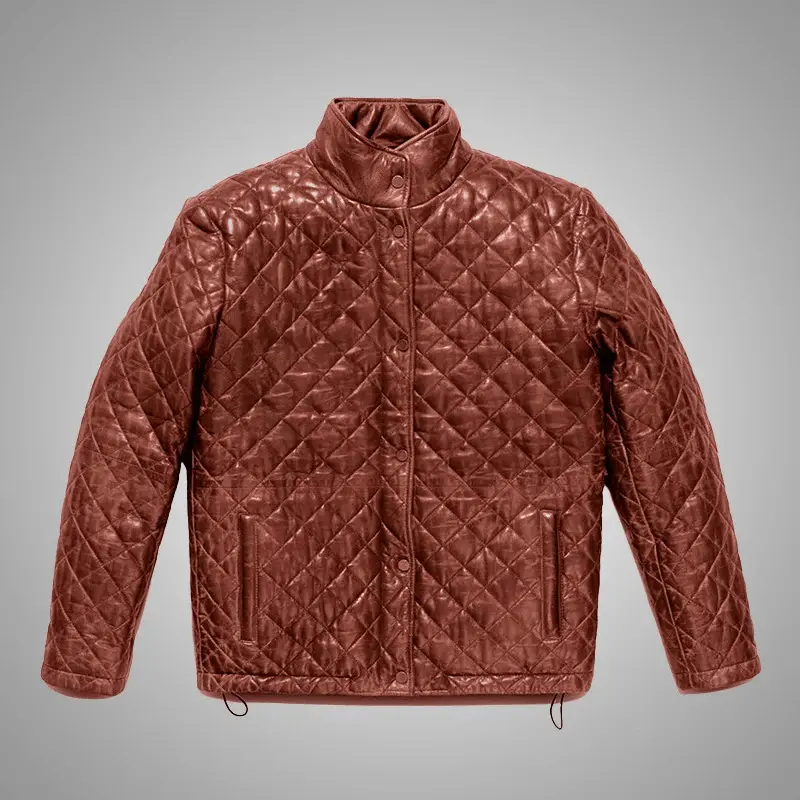Cuir Jackets LegacyRider Quilted Lambskin Jacket - 100% Full-Grain Genuine Leather, Quilted Nylon Lining, YKK Antique Nickel Zippers, Adjustable Hem, Roomy Pockets