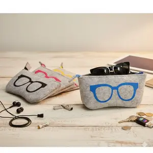 Multifunctional Storage Pouch, Portable Makeup & Glasses Case with Zipper, Minimalist Travel Organizer for Home & Trips, Lightweight Durable Accessories Bag