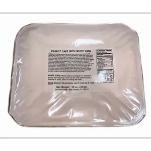 MRE PLATOON CARROT CAKE W/ WHITE ICING TRAY