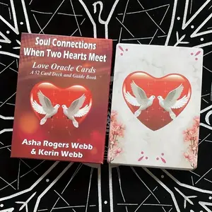 Soul Connections Oracle Card Game, 1 Set Portable Divination, Multiplayer Interactive Game Card, Party Game Props, Fun Game Card for Party, Tarot Card Decks