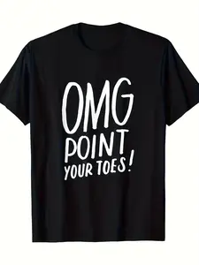 Funny Dancing T-Shirt| Great Gift For Dance Teachers, Coach T-Shirt - 220g Same style for men and women,  summer, short-sleeved, printed, pure, Crew Neck, Regular Fit, All-season, Slight Stretch, Drawing Pattern
