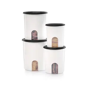 Tupperware Canister Set ~ Dry Food Storage ~ Flour Sugar Coffee Tea Storage ~ Set kitchen  supplies Stackable Containers Airtight